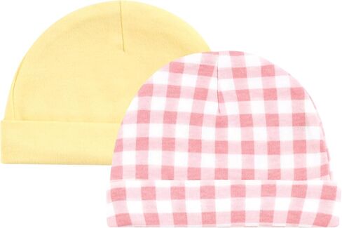 Hudson Baby Infant Girl Cotton Cap and Scratch Mitten Set, Modern Botanical, 0-6 Months in Kuwait