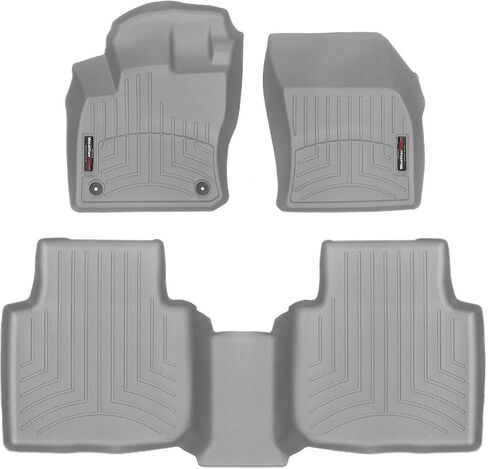 WeatherTech Custom Fit FloorLiners for VW Tiguan - 1st & 2nd Row (4415631-449893), Black in Kuwait