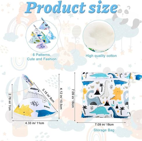 12 Pcs Peepeeteepe for Baby Boy with Storage Bag, Reusable Peepeeteepe Baby Boy with Hang Loop (6 Patterns) in Kuwait