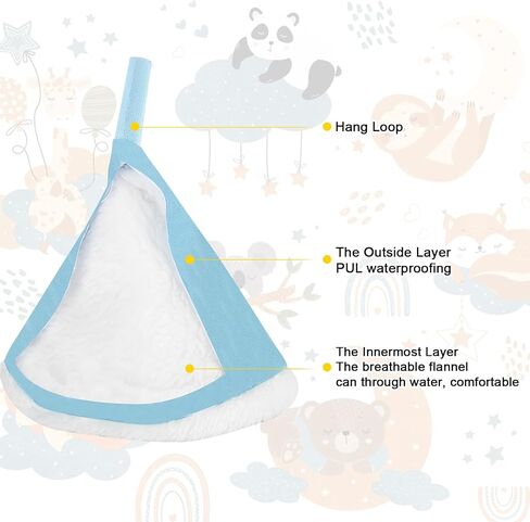 12 Pcs Peepeeteepe for Baby Boy with Storage Bag, Reusable Peepeeteepe Baby Boy with Hang Loop (6 Patterns) in Kuwait