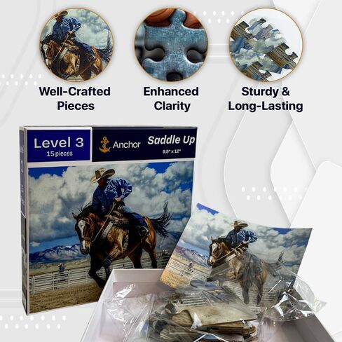 Level 1-60 Piece Puzzle Built for Speed - for Adults with Alzheimer's & Dementia | Cognitive Activity for Seniors | Relaxing Occupational Therapy Tool in Saudi Arabia