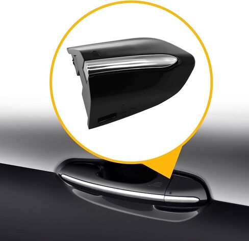 Front Left Exterior Driver Door Handle Lock Bezel Cover Cap DS7Z-54218A15-DC Compatible with 2013-2020 Fusion 2015-2021 Edge Black F218A15-BE54WF F218A15-BE58DY Exterior Door Handles in Saudi Arabia
