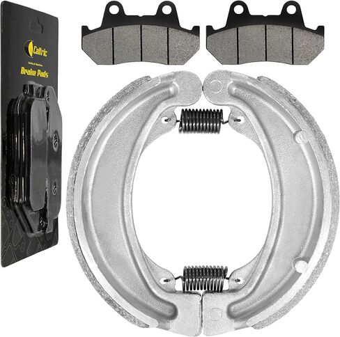 Caltric Front Brake Pads & Rear Brake Shoes Compatible with Honda Cmx450C Cmx-450C Rebel 450 1986 1987 in Saudi Arabia