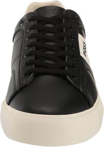 BOSS Men's Aiden Logo Block Leather Low Top Sneaker in Kuwait
