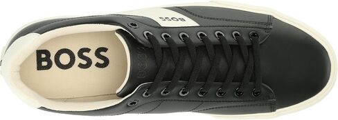 BOSS Men's Aiden Logo Block Leather Low Top Sneaker in Kuwait