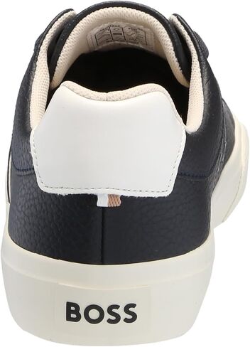 BOSS Men's Aiden Logo Block Leather Low Top Sneaker in Kuwait