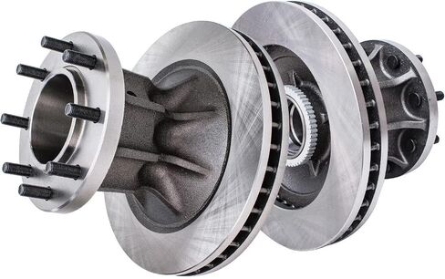 Detroit Axle - Front Brake Kit for DRW 1996-2000 Chevy GMC C3500 Express Savana 3500 1997 1998 1999 Disc Brake Rotors Ceramic Brakes Pads Replacement : 12.52" inch Rotors [for Vehicles w/Rear Drum] in Saudi Arabia