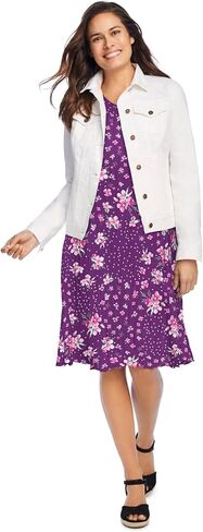 Woman Within Plus Size Short Crinkle Dress in Saudi Arabia