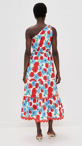 English Factory Women's Floral One Shoulder Rickrack Long Dress in Saudi Arabia