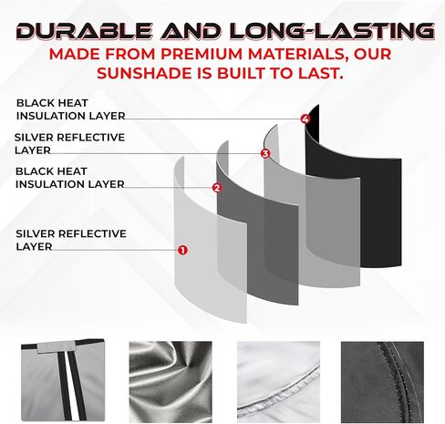 Autotech Park قابلة للطي Sunshade متوافق مع 2013-2017 لكزس LS ، تخزين UV عاكس وسهلة ، وظلال الزجاج الأمامي مخصص للسيارات in Saudi Arabia