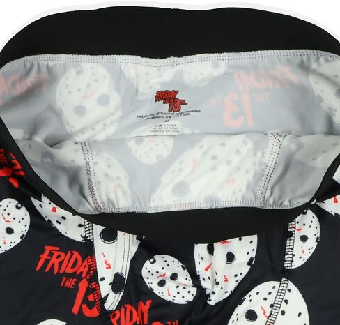 intimo يوم الجمعة 13th قناع Jason's Mark's Mask Allover Design Boxer Boxer ملخصات ضيقة ملائمة للملابس الداخلية in Saudi Arabia