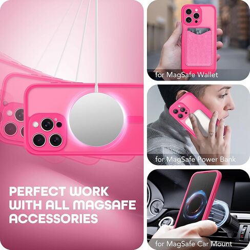 Magnetic for iPhone 15 Pro Max Case, Compatible with MagSafe, Built-in Privacy Screen Protector and Camera Protection, Anti Spy Full Body Dustproof Shockproof Hard Phone Case 6.7", Dark Blue in Saudi Arabia