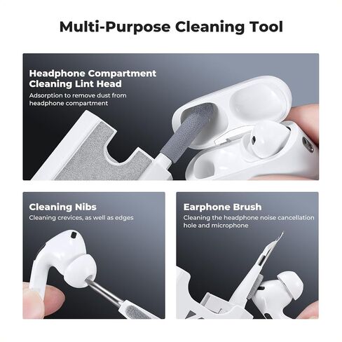 K&F Concept 32-in-1 Keyboard Cleaning Kit Laptop Cleaner - Multifunction Electronic Device Cleaner Set for Cell Phone Tablet PC Camera Keyboard Earbud in Kuwait