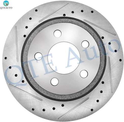 PM Auto Set of 6 Rear Drilled Slotted Disc Brake Rotors-Ceramic Brake Pad kit For 2006-2020 Dodge Charger in Saudi Arabia