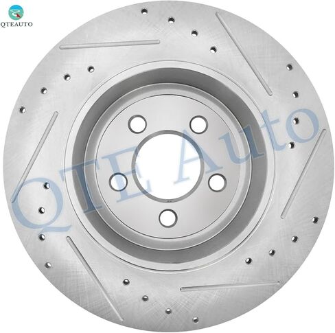 PM Auto Set of 6 Rear Drilled Slotted Disc Brake Rotors-Ceramic Brake Pad kit For 2006-2020 Dodge Charger in Saudi Arabia