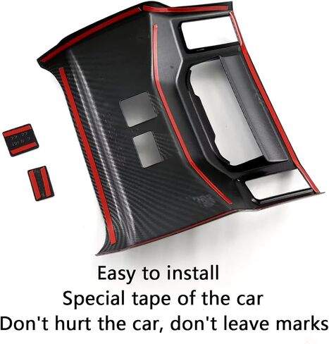 Car Accessories Fit for Toyota Tundra 2025 2024 2023 2022 Interior Armrest Rear Air Outlet Vent Cover Trim (Carbon Fiber) 3PCS ABS in Saudi Arabia