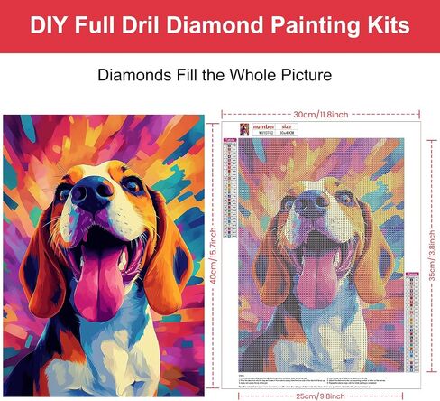 Heibago Flower Diamond Art Kits للبالغين ، 5D Drill Round Round Lotus Painting Gems مع لوحة الماس الكريستال ، ونقاط الماس الزهرة مثالية لديكور الجدار المنزلي 12x16inch in Kuwait