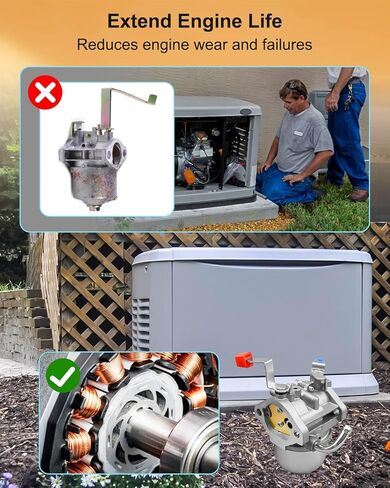 Carburetor Kit Fit for Generac 7550EXL 7550 13500W 15HP Generator with Gasket/Fuel Filter/Spark Plug in Saudi Arabia