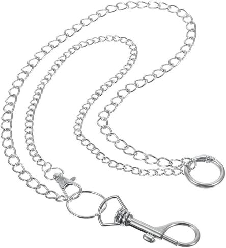 Jean Pants Chain, Hip Hop Belt Chain Silver Ayered Goth Punk Waist Chain Jean Wallet Chain for Women Men Clothing Fashion Accessories in Saudi Arabia