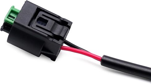 ijdmtoy 2pc L44a2 2-pin end end end plugt adapter connectors w/ 20 بوصة تسخير طويل الأسلاك متوافق مع BMW Mini Mercedes Land Rover ، إلخ in Saudi Arabia