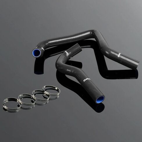 G-plus silicone sidiatiator soodant kit kit w/clamps متوافقة مع Honda/acura Integra DB8 DC2 B18C Type R 1994-2001 (Black 5 PCS) in Saudi Arabia