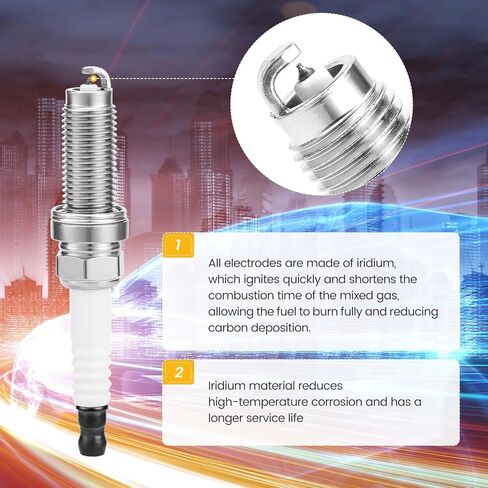 مقابس شرارة Iridium ، مقابس الإشعال البديلة للسيارات 12290-R9P-A01 ، استبدل تمامًا dilzkr7b11g ، 95350 ، حزمة 6 ، أجزاء الإشعال in Saudi Arabia