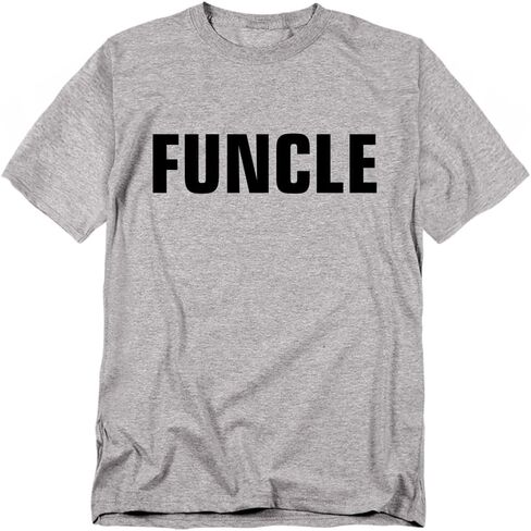Popfunk Funcle Unisex Adult T Shirt Athletic Heather in Saudi Arabia