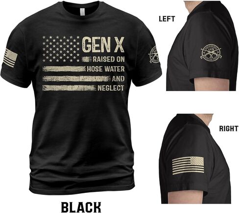 Gen X مرفوع على ماء خرطوم وإهمال قميص ، Gen X T Shirt Women ، Gen X قمصان للرجال ، الجيل X قميص 10 in Saudi Arabia