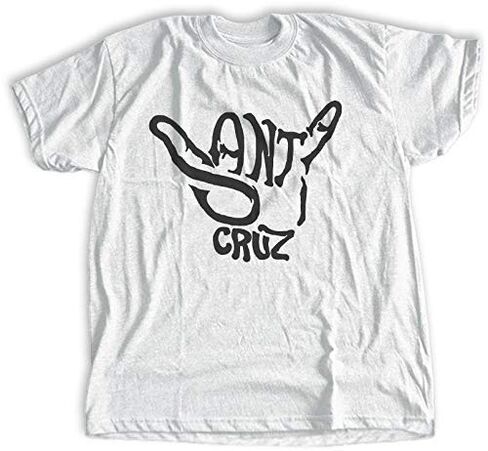 Santa Cruz T-shirt | Hang Loose Hand | Skater Surfer Ripper Tee | Boys, Girls, Mens, Womens, Toddlers, Children, Kids, Adults, Styles | Organic Nostalgia in Saudi Arabia