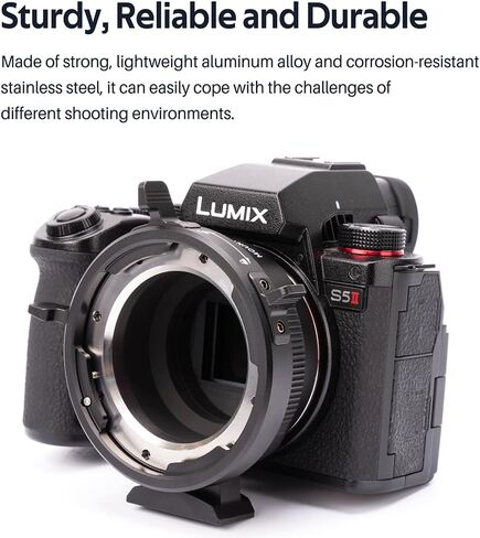 VILTROX E-Z Booster Lens Adapter Auto Focus Ring Mount Lens Converter for E Mount Lens to Nikon Z Mount Camera Z5 Z50 Z6 Z6II Z7II Zfc in Kuwait