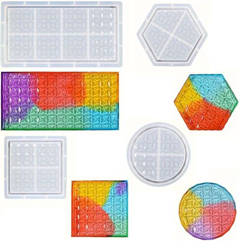 Multi-Layer Storage Box Resin Mold,Epoxy Casting Mold with Lid,Storage Box Silicone Molds,for Making Handmade Crafts,for Storage Keychain Jewelry Candy Makeup in Saudi Arabia