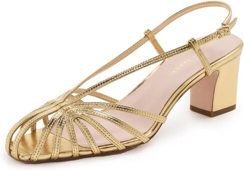 Loeffler Randall النسائية بريسيلا lattice Slingback Mid Heel Sandals in Saudi Arabia