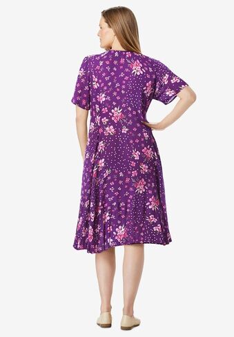 Woman Within Plus Size Short Crinkle Dress in Saudi Arabia