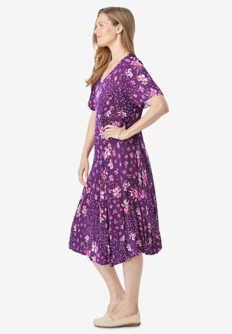 Woman Within Plus Size Short Crinkle Dress in Saudi Arabia