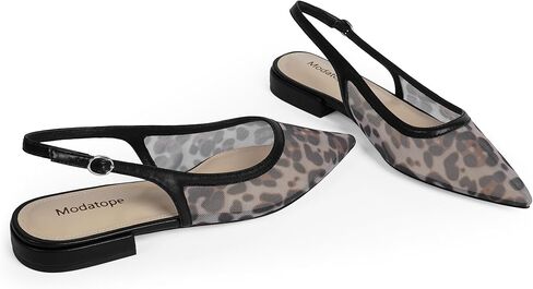مسطحات Slingback Modatope للنساء مدببة إصبع القدم باليه فلاتس كلاسيكية منخفضة الكعب in Saudi Arabia