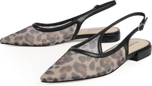 مسطحات Slingback Modatope للنساء مدببة إصبع القدم باليه فلاتس كلاسيكية منخفضة الكعب in Saudi Arabia