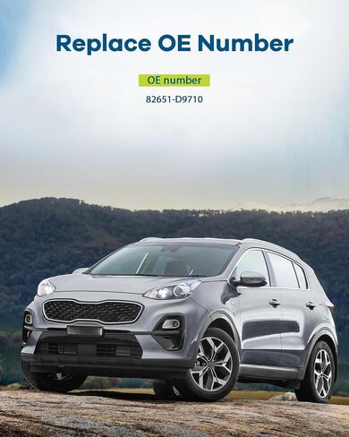 Lujuntec السائق الأمامي الخارجي بديل لمقبض الباب اليسرى لعام 2017-2021 لـ KIA لـ Sportage 1PC Chrome Handle استبدال OE 82651-D9710 in Saudi Arabia