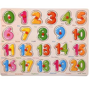 Alphabet Puzzle Wooden for Toddlers 3+ Year Old, ABC Shape Learning Toys with Board & Letter Blocks, Preschool Education for Girls and Boys, Large in Kuwait