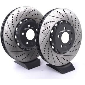 ECS 2-Piece Brake Rotors - Front Pair (350x34) Compatible with Audi B9 S4, S5, SQ5 Models in Saudi Arabia