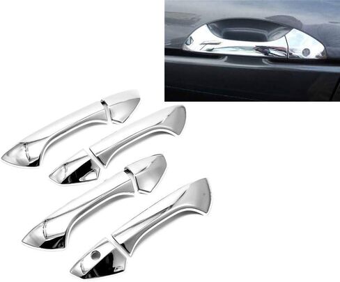 Chrome Door Handle Cover Covers Compatible with 2008-2012 Honda Accord 4 Door Sedan in Saudi Arabia