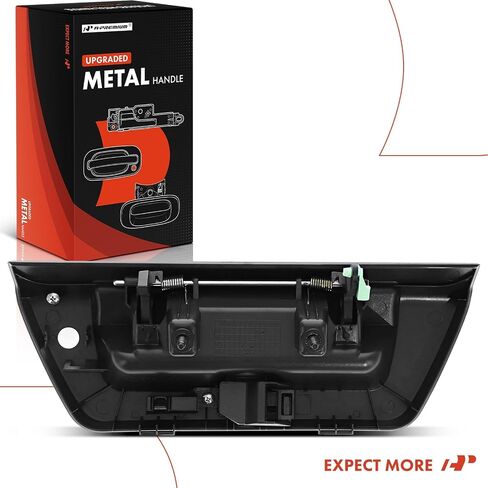 مقبض مقبض الباب الخلفي المعدني A-premium مع مقبض رفع المصعد مع ثقب الكاميرا وثقب المفتاح مع Ford F-150 F150 2015 2015 2017 ، الأسود المحكم ، استبدل# fl3Z-9943400-BA in Saudi Arabia