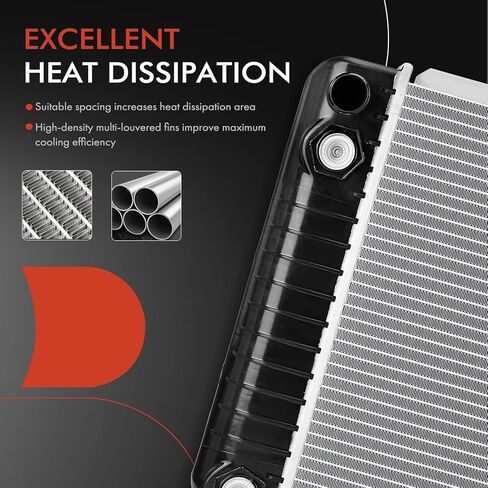 A-Premium Radiator Replacement for Chevrolet C/K 1500 1988-1993 2500 3500 Blazer, With Heavy Duty Cooling, 5.7L 7.4L, MT in Saudi Arabia