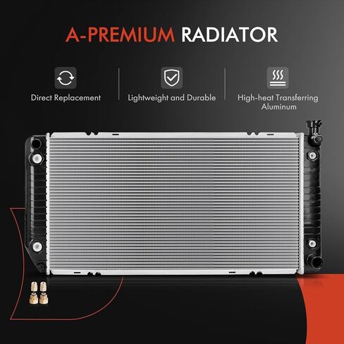 A-Premium Radiator Replacement for Chevrolet C/K 1500 1988-1993 2500 3500 Blazer, With Heavy Duty Cooling, 5.7L 7.4L, MT in Saudi Arabia