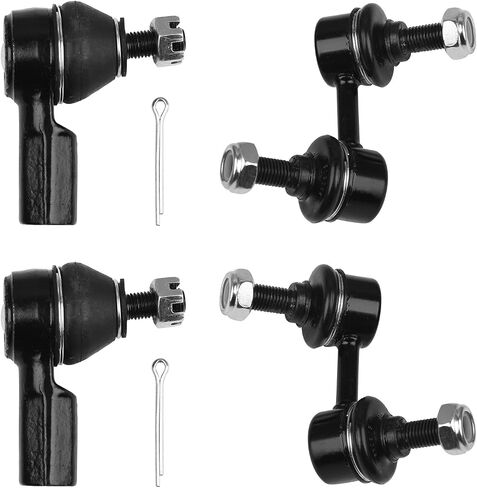 Autoround Front Suspension Kit Lower Control Arm w/Ball Joint Compatible with Honda Civic 2001-2005, 8pcs - 2 Contrl Arms 2 Ball Joints 2 Tie Rods 2 Sway Bar Links in Saudi Arabia