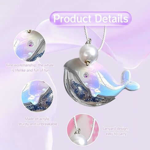 Dynwave Compact Whale Keychain ، سلسلة مفاتيح دمية Animal Doll ، قلادة حقيبة رائعة للمفاتيح المحمولة للسيارة/المفتاح/الحقيبة ، مكافآت كرنفال هدية هدية عيد ميلاد للأطفال ، وصديقاتها وأخواتها in Saudi Arabia