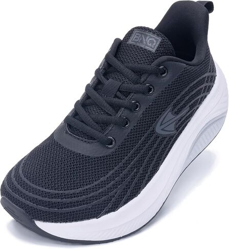 RomenSi Wide Toe Box Shoes Women Arch Support Walking Shoes Tennis Fashion Sneakers Orthotic Shoe for Plantar Fasciitis US 6-11 in Kuwait