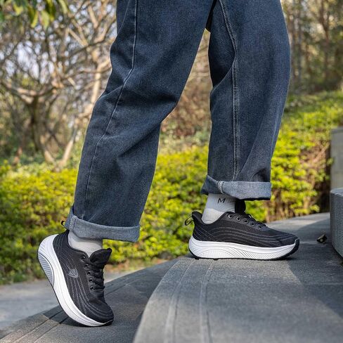 RomenSi Wide Toe Box Shoes Women Arch Support Walking Shoes Tennis Fashion Sneakers Orthotic Shoe for Plantar Fasciitis US 6-11 in Kuwait