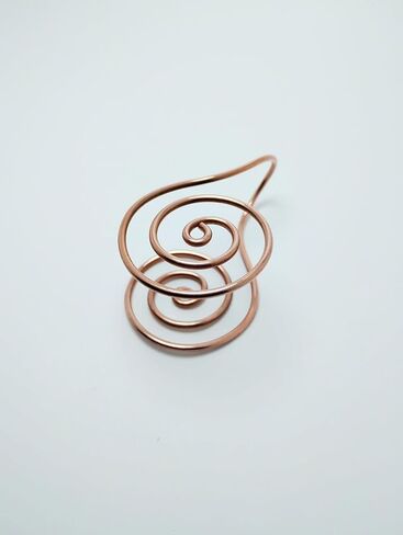 Spiral Copper Palm Ring/Cuff, Reiki Palm Ring, Set of 2 in Saudi Arabia