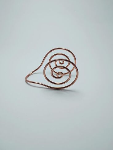 Spiral Copper Palm Ring/Cuff, Reiki Palm Ring, Set of 2 in Saudi Arabia