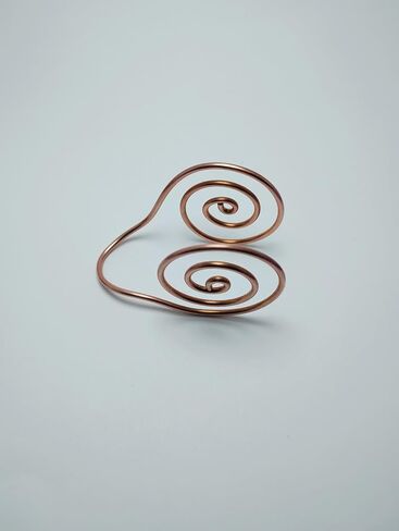 Spiral Copper Palm Ring/Cuff, Reiki Palm Ring, Set of 2 in Saudi Arabia